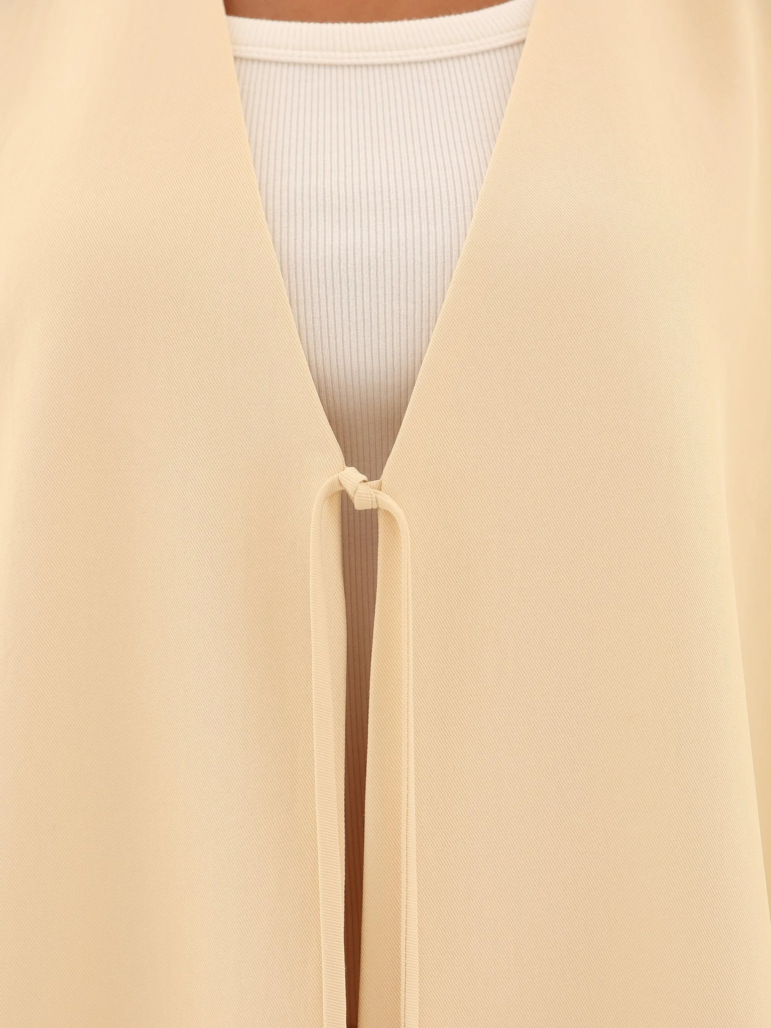 Almaha Long Jacket - Soft Yellow