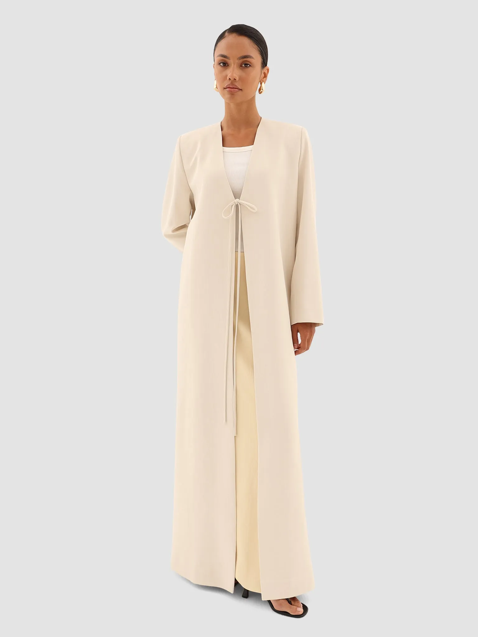 Almaha Long Jacket - Soft Yellow