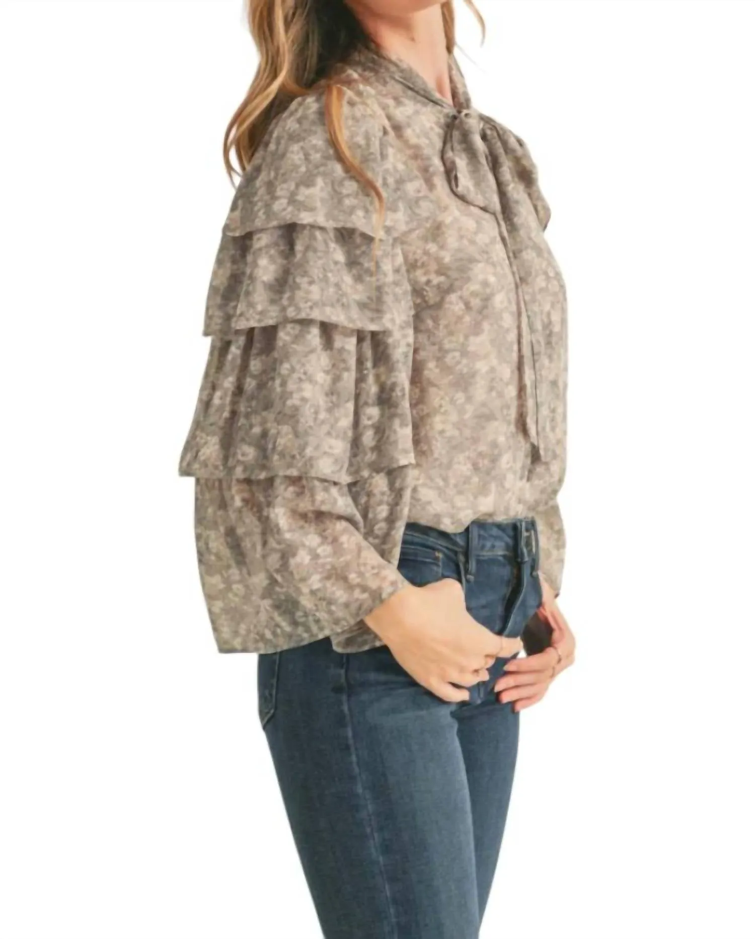 &Merci - Floral Tiered Top