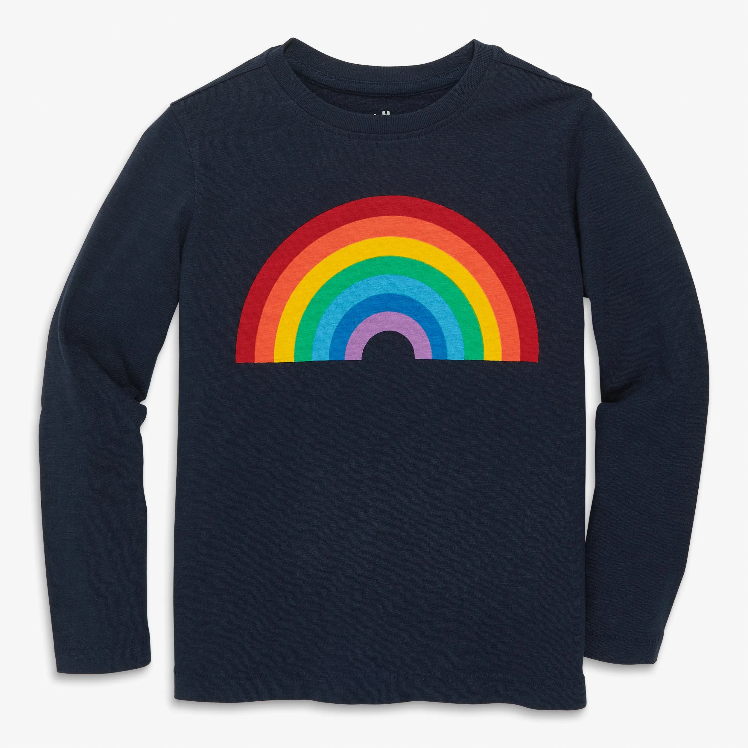 Clearance long sleeve rainbow graphic tee