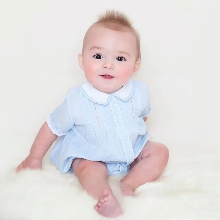 Feltman Brothers Baby Boys Light Blue 23916 Button Front Bubble