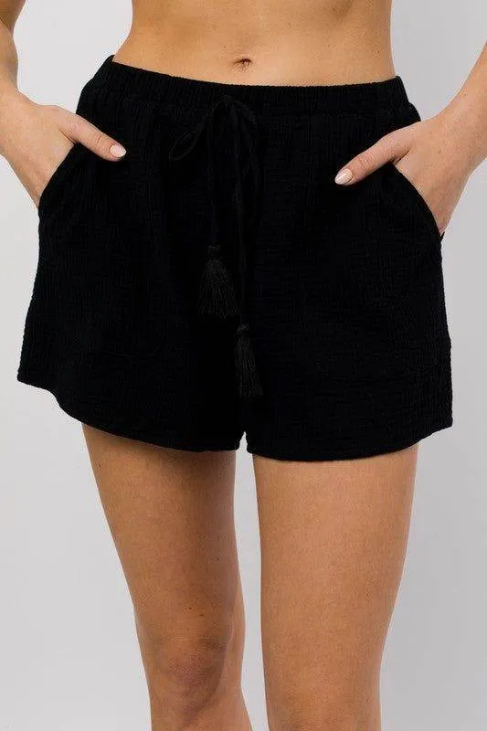 Gilli | Flare Double Gauze Shorts