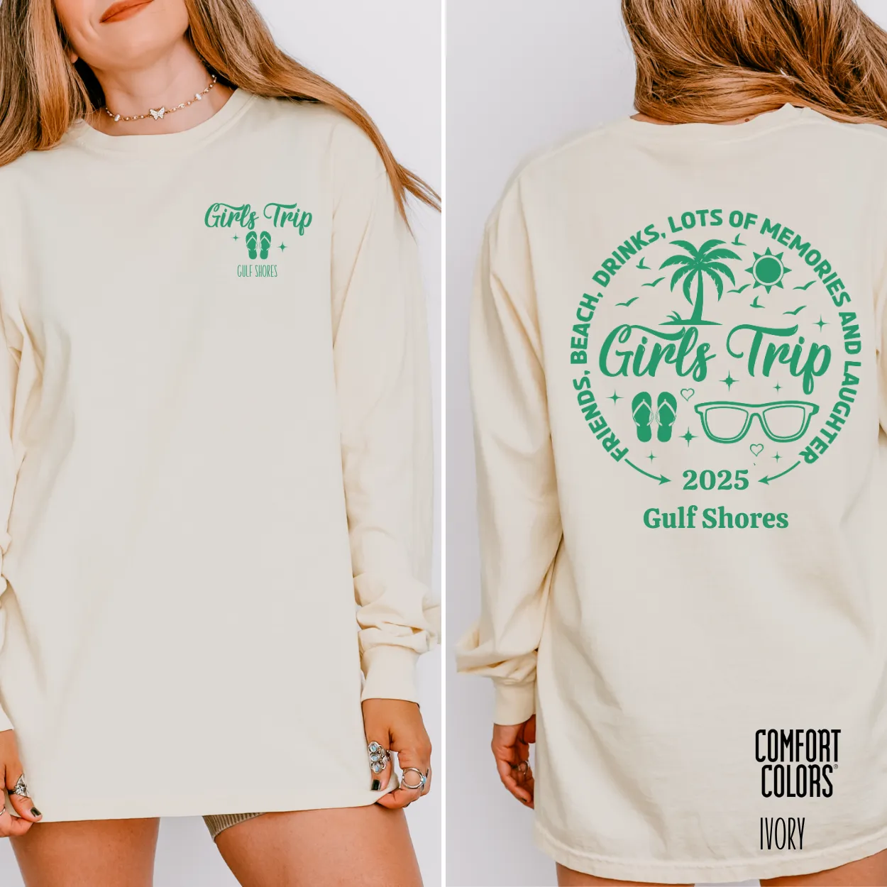 Girls Trip Personalized Long Sleeve T-Shirt