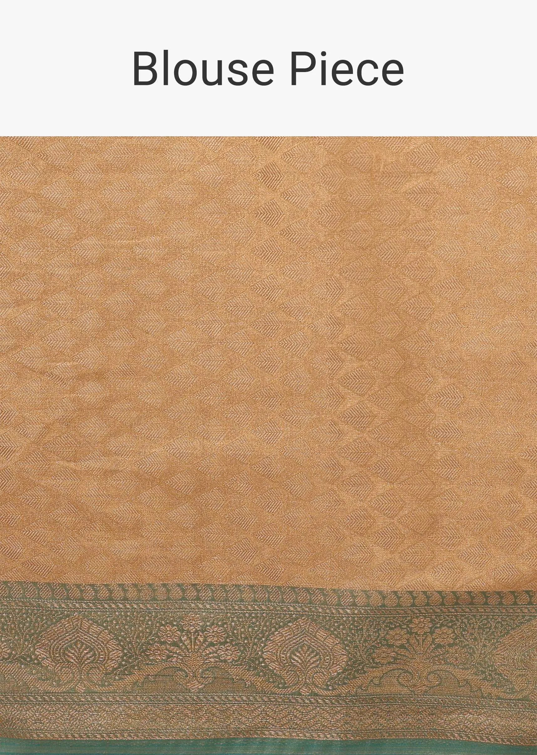 Light Yellow Saree In Banarsi Chanderi And Pure Handloom Cotton