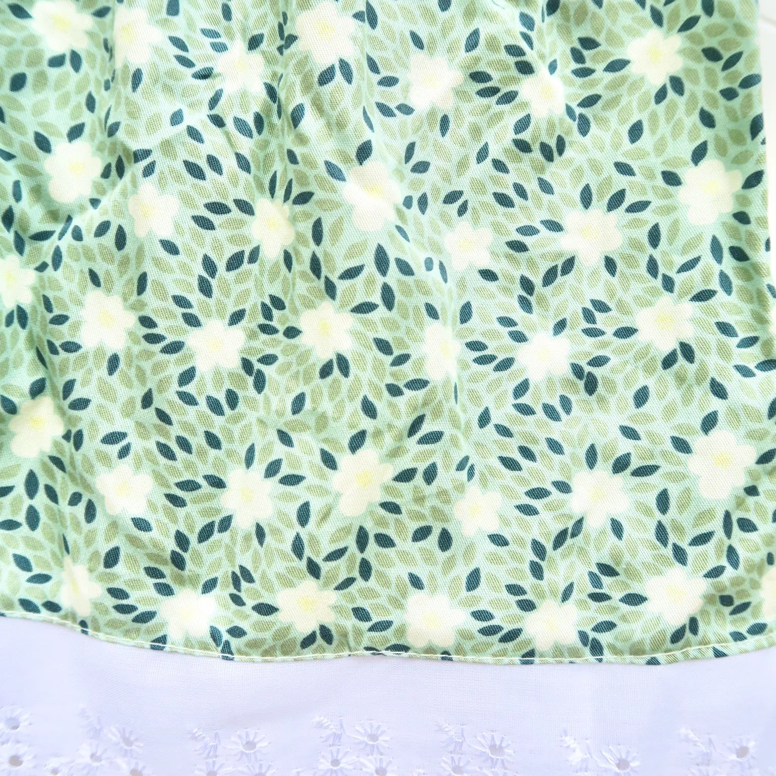 Periwinkle Dress in Mint Petal Flower Print