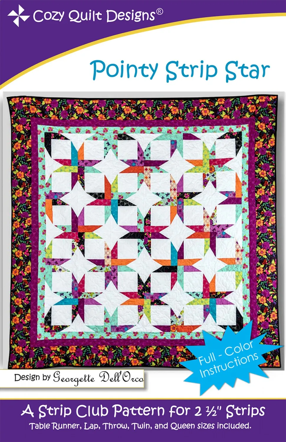 Pointy Strip Star - Cozy Quilt Designs