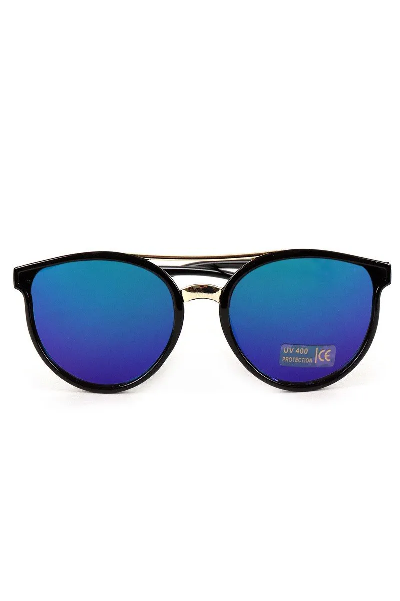 Round Mirrored Sunglasses