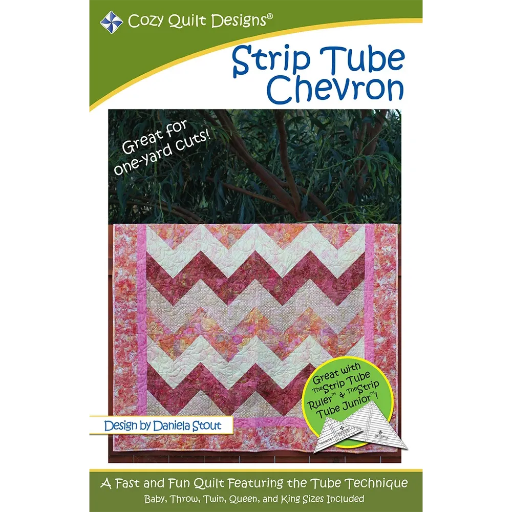 Strip Tube Chevron - Cozy Quilt Designs
