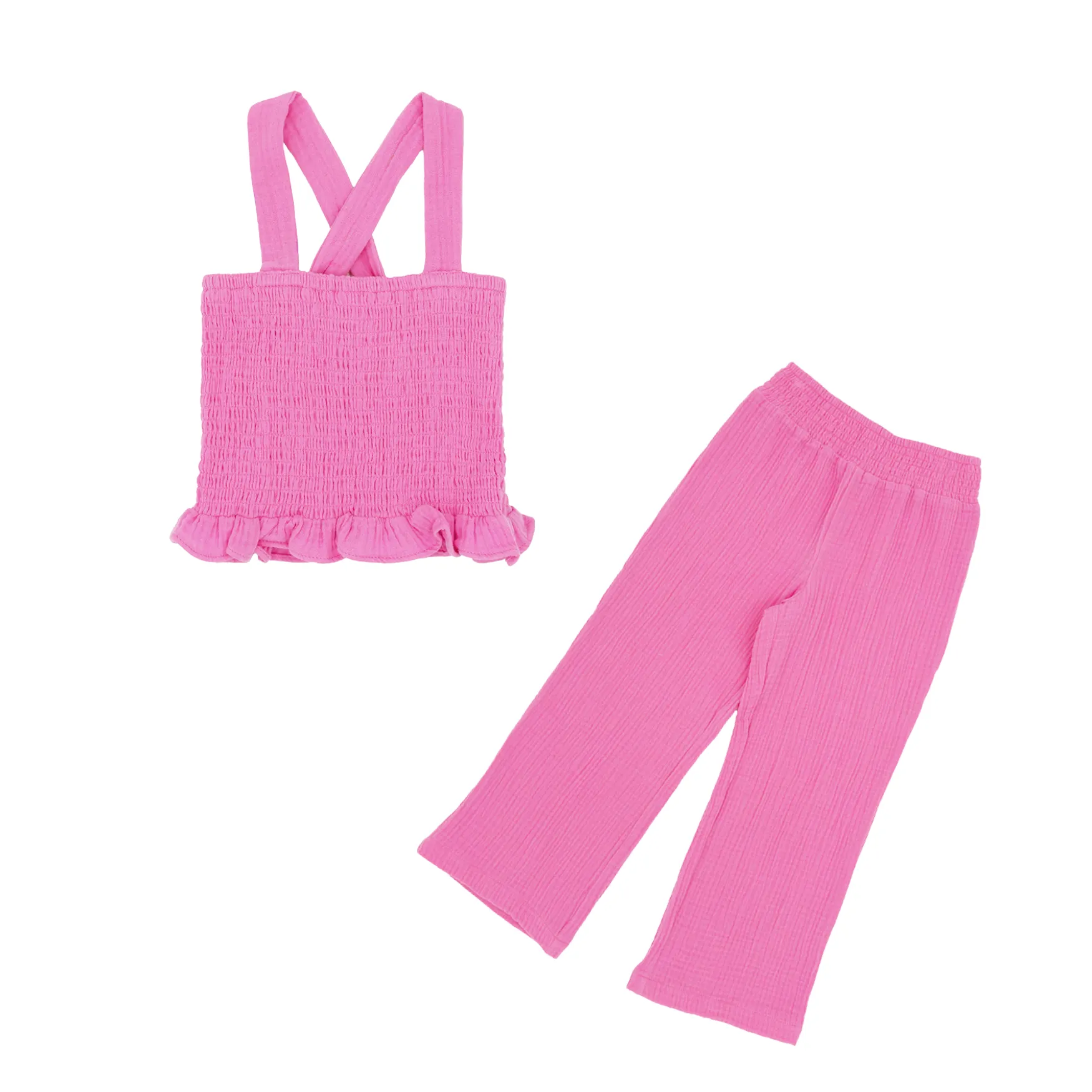 Sundaze Top & Pant Set | Sachet Pink