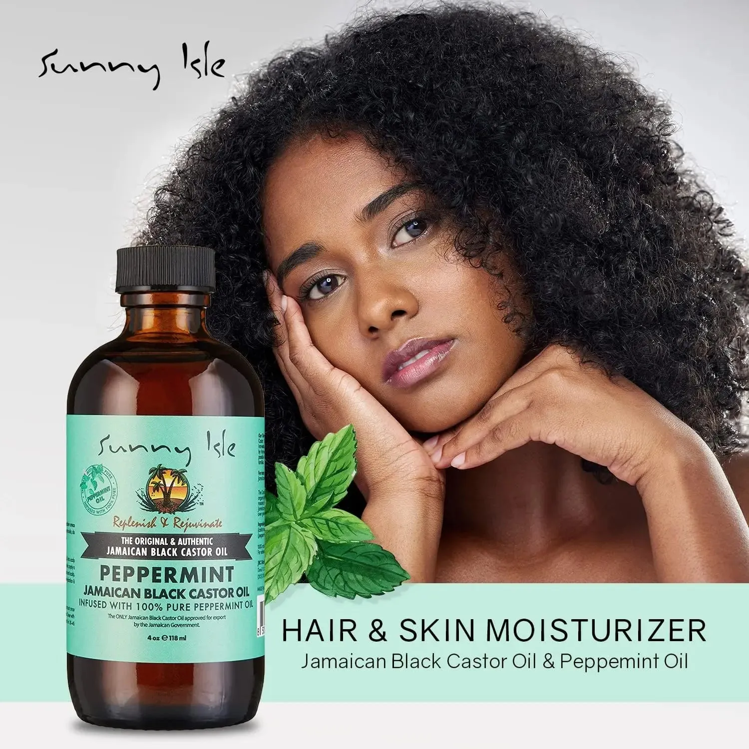 Sunny Isle Peppermint Jamaican Black Castor Oil 118ml