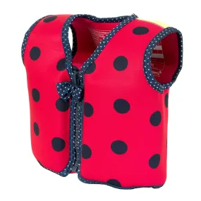 The Original Konfidence Jacket - Buoyancy Swim Vest - Pink Ladybird