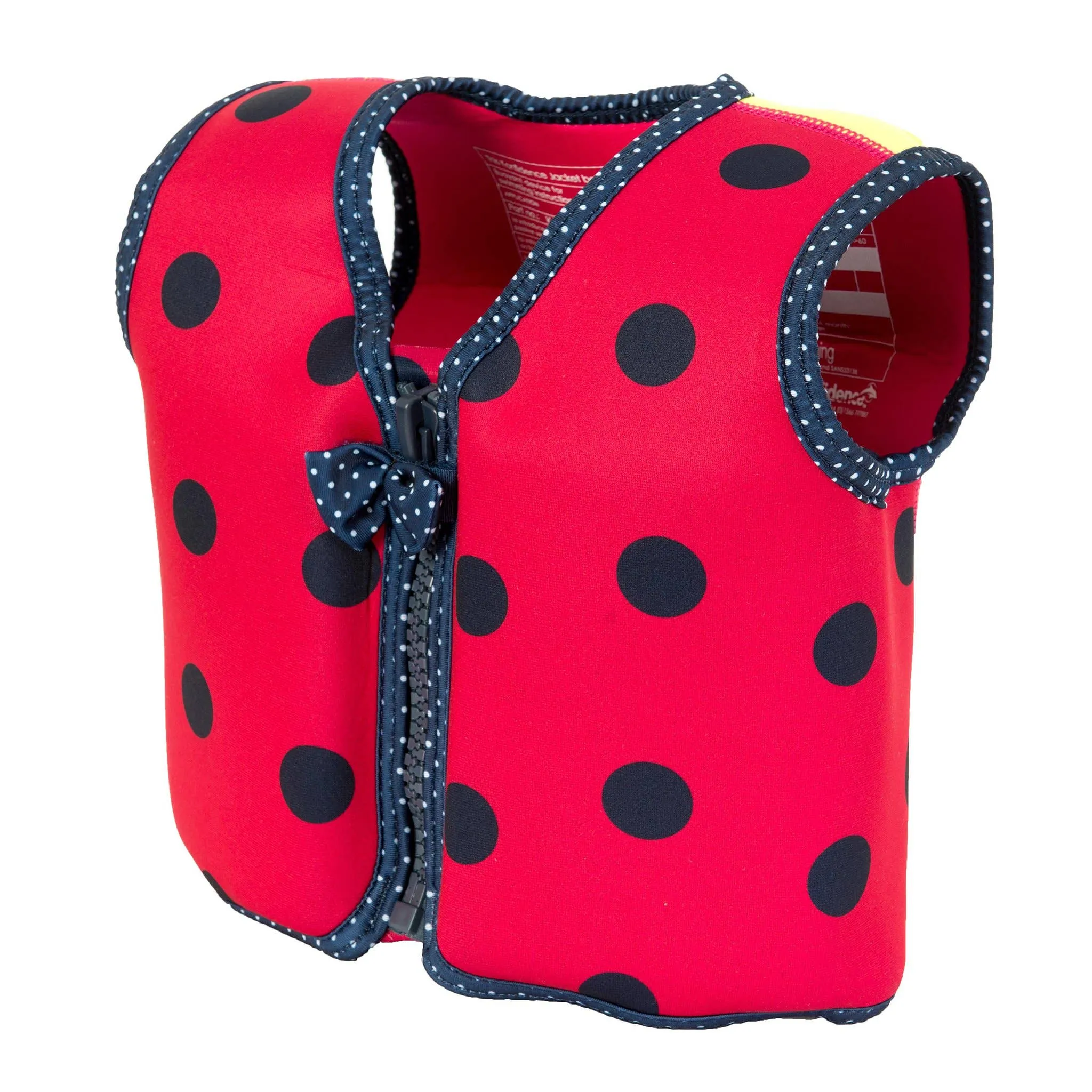The Original Konfidence Jacket - Buoyancy Swim Vest - Pink Ladybird